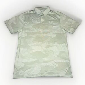 Under Armour Mens Polo Shirt Medium (M) Green Golf Classic